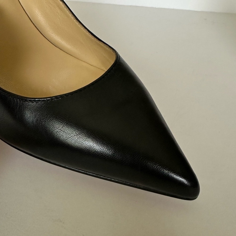 EUC 3” Black Leather Pumps/Heels - Picture 7 of 10